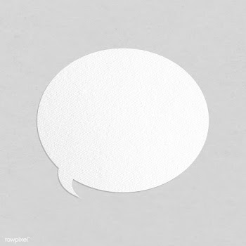 White paper craft textured speech bubble | Free  illustration - 2342542