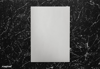 White paper on marble mockup illustration | Free stock psd mockup - 578706