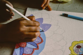 White Paper Painting Close-up Photography