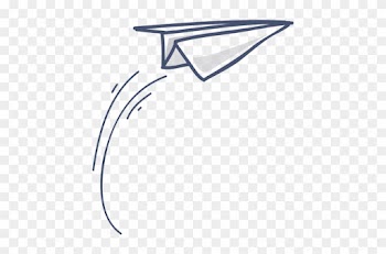 White Paper Plane Png Image - Cartoon Paper Airplane Flying