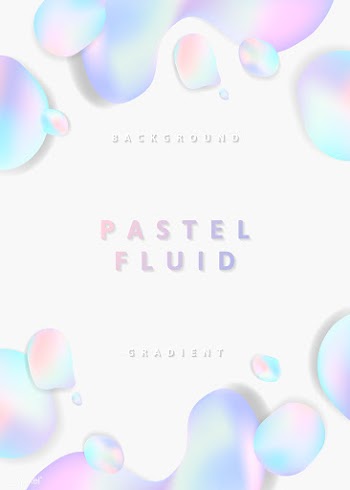 White pastel fluid design poster vector | Free stock vector - 594727