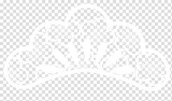 White Pattern, White fan plum pattern decoration pattern transparent background PNG clipart