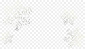 White Pattern - White snowflake lines floating material 