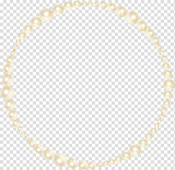White pearl necklace, Pearl Ring Gold, Bead ring transparent background PNG clipart