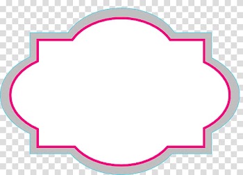 White, pink, and gray border, Borders and Frames Shape Decorative arts , Decorative Frames transparent background PNG clipart