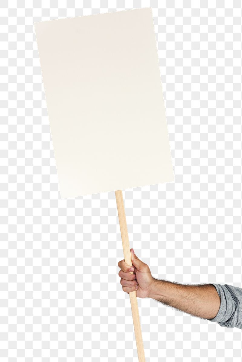 White placard png sticker, transparent | Free PNG - rawpixel