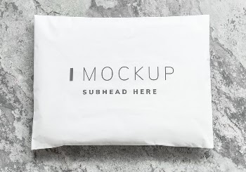 White plastic envelope packaging mockup | Free PSD Mockup - rawpixel