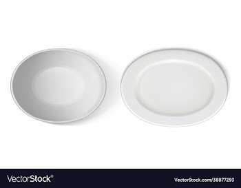 white plate isolated on background