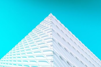 white pyramid illustration