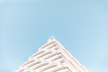 white pyramid structure