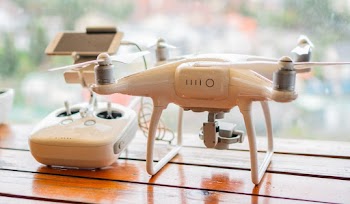 White Quadcopter Drone