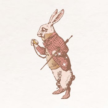 White Rabbit aesthetic clipart, Alice | Free PSD Illustration - rawpixel