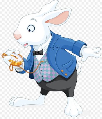 White Rabbit Alice's Adventures in Wonderland Pocket watch Stock photography - rabbit 