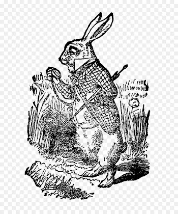 White Rabbit Alice's Adventures in Wonderland The Mad Hatter Clip art Drawing - avid silhouette 