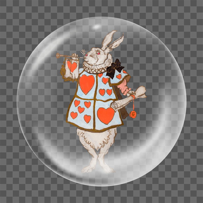 White rabbit png sticker, Alice | Free PNG - rawpixel