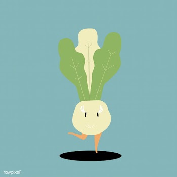White radish cartoon character vector | Free stock vector - 538686