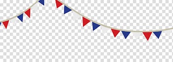 White, red, and blue buntings , Bunting Blue Banner , Red White and Blue transparent background PNG clipart