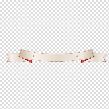 White Red Banner Flag, White stars banner transparent background PNG clipart