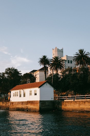 White Red House Near the Water