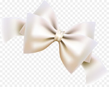White Ribbon Shoelace knot - Little fresh white bow tie 