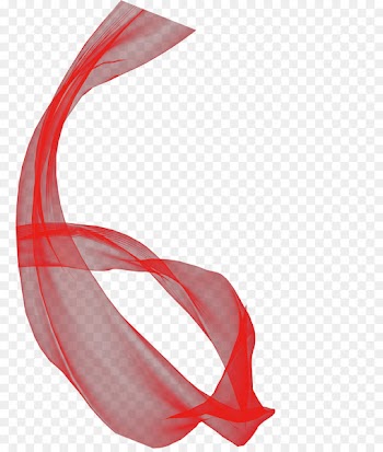 White ribbon Transparency and translucency - Ribbon 