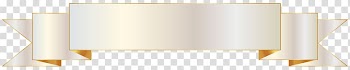 White ribbon , Yellow Lighting Electric light Design, White and Gold Banner transparent background PNG clipart