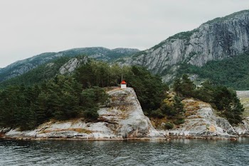 white rock formation