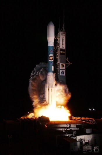 White Rocketship About to Take Off