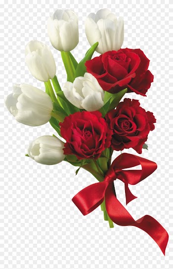 White Rose Clipart Beautiful Flower - Rose Flower Bouquet Png