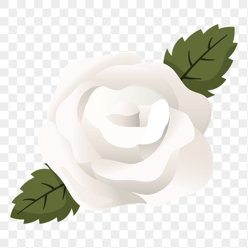 White rose png sticker, cute | Free PNG Illustration - rawpixel
