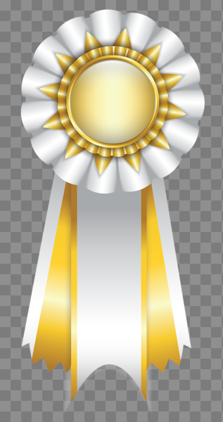 White Rosette Ribbon PNG Clipart Picture | Ribbons | Pinterest ...