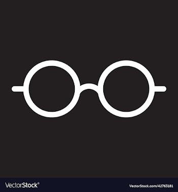 white round eyeglasses icon