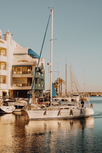 White Sail Boat