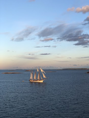 White Sailboat at Sea