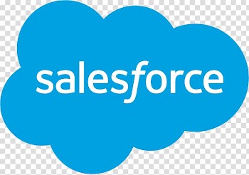 White sales force text, Salesforce Logo transparent background PNG clipart