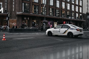 White Sedan on Road