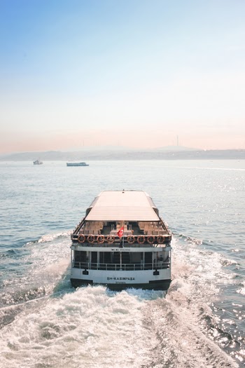White Ship Sailing