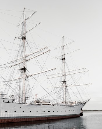 White Ship Under White Sky