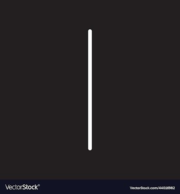 white single vertical line