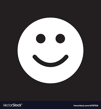 white smile solid icon