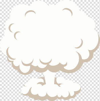 White smoke illustration, Mushroom cloud , Large Smoke transparent background PNG clipart