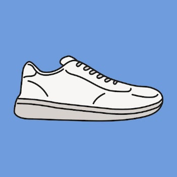 White sneaker clipart, sportswear cute | Free Vector Illustration - rawpixel