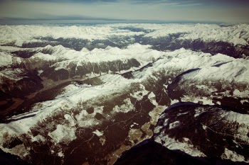 White Snowcapped Mountains