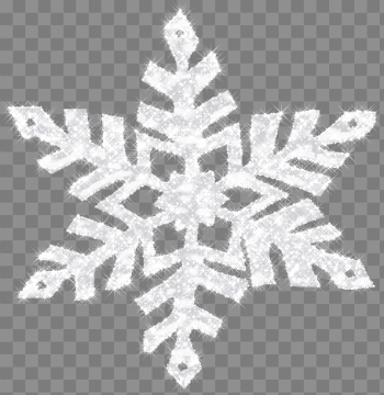 White Snowflakes PNG Image Background