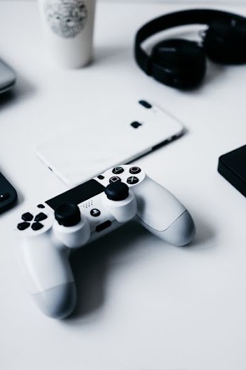 white Sony DualShock 4