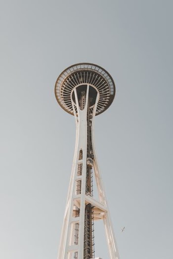 white Space Needle tower