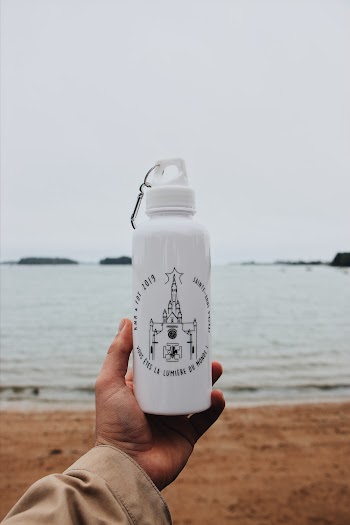 White Sports Bottle