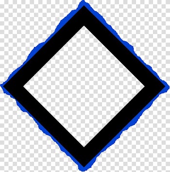 White, Square blue frame transparent background PNG clipart