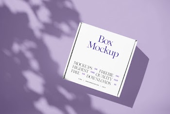 White Square Box Mockup