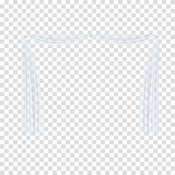 White stage curtain , Black and white Pattern, White curtains transparent background PNG clipart